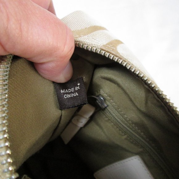 Coach Beige and Cream Colored Shoulder Hobo Purse # E1182-F17434 Pre-own… - Picture 10 of 15